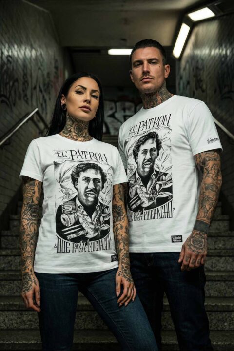 "EL' PATRON" -CAMISETA, BLANCO