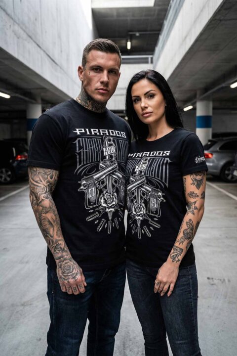 "SHARP & LOUD" -CAMISETA, NEGRO