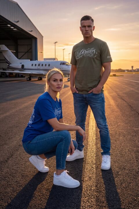 "Original" Lightweight Tee - White Print (6 Colors)